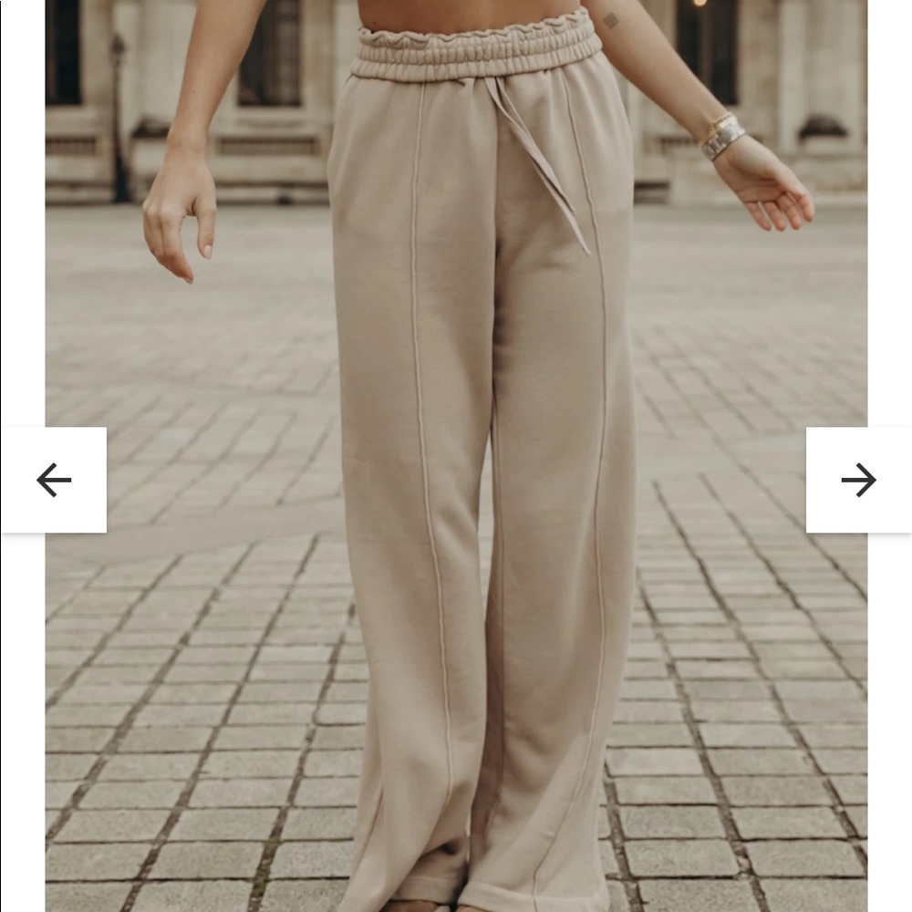 Daily Drills Tan Track Pants